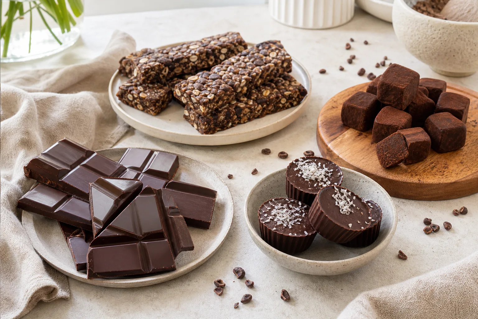 Bombones horneados de cacao