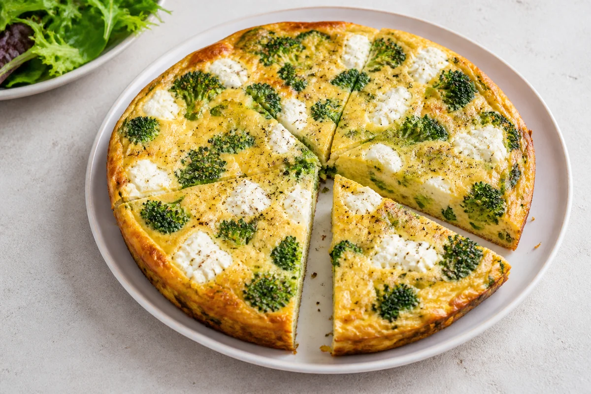 Frittata de brócoli y ricotta